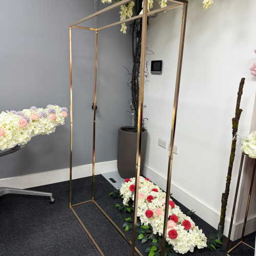160cm Rectangular Metal Wedding Arch Frame ARX-24011B – Wholesale Metal Arch Frames for Wedding Decorators | WeddingMart
