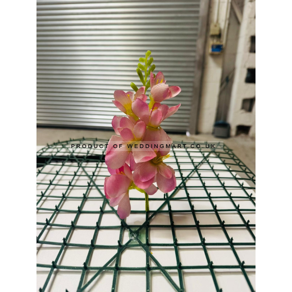 Artificial Delphinium Heads (Pack of 24) - Pink
