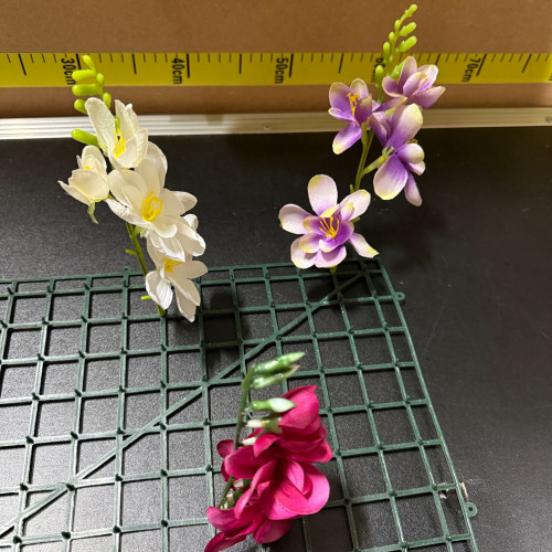 Artificial Delphinium Heads (Pack of 24) - Purple and White – Wholesale Artificial Delphinium Flower Heads for Wedding Decorators | WeddingMart