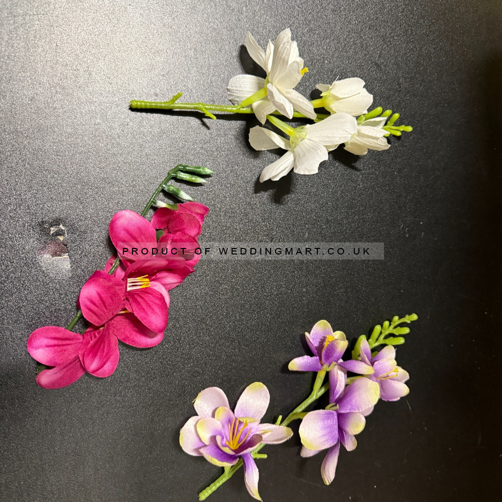 Artificial Delphinium Heads (Pack of 24) - Fuchsia – Wholesale Artificial Delphinium Flower Heads for Wedding Decorators | WeddingMart