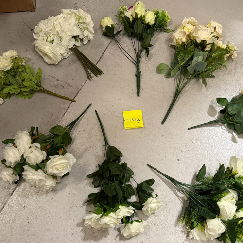 Assorted 8 pcs Artificial Premium Rose Bouquets - CL2513 – Wholesale Clearance for Wedding Decorators | WeddingMart