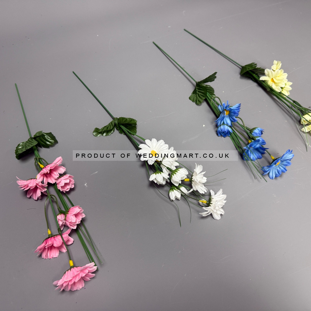 40cm Artificial Daisy Flower Stems - Box of 36 – Wholesale Clearance for Wedding Decorators | WeddingMart