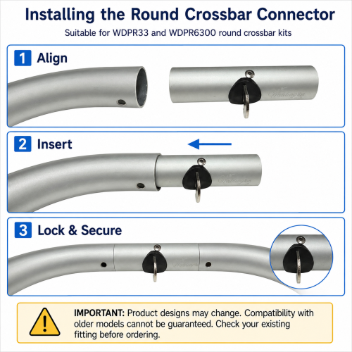 Spare connector part for WDPR33 and WDPR6300 pipe and drape round crossbar kits