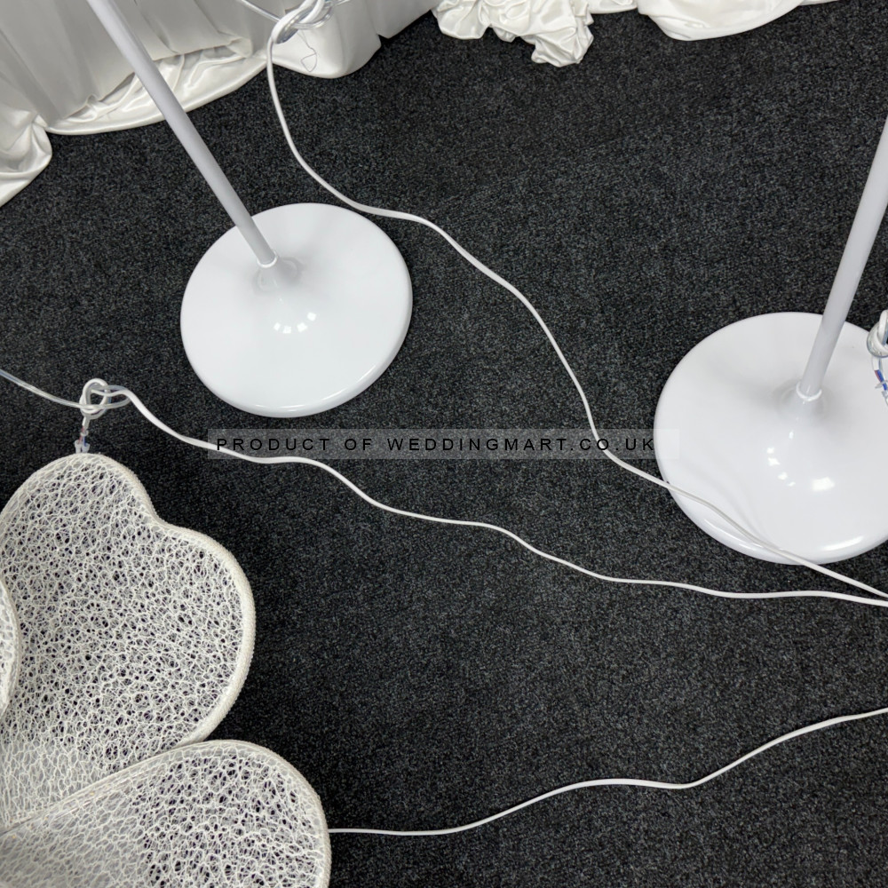 4 piece giant LED illuminated flower lights for wedding backdrop and event decoration