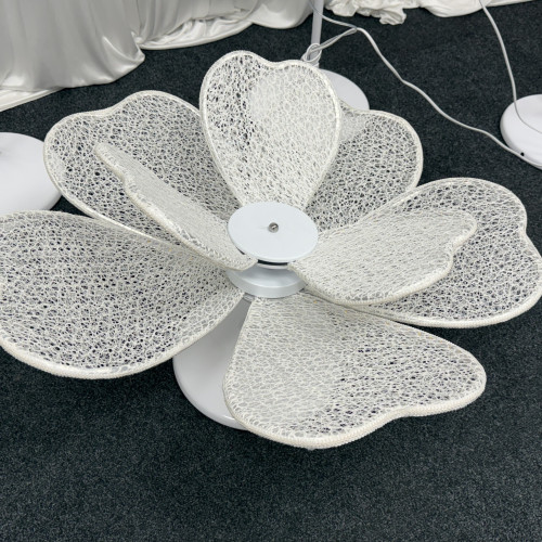 4 piece giant LED illuminated flower lights for wedding backdrop and event decoration