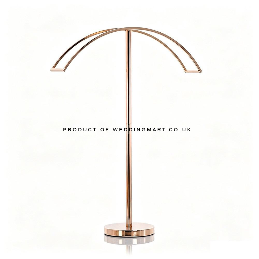 80cm Arch Wedding Table Centerpiece Floral Display Holder - Rose Gold