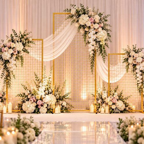 80cmx175cm Wire Mesh Screen Arch Wedding Backdrop – Wholesale Metal Arch Frames for Wedding Decorators | WeddingMart