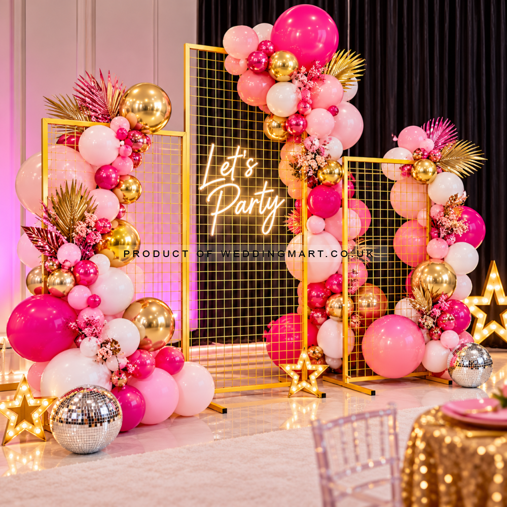 80cmx175cm Wire Mesh Screen Arch Wedding Backdrop – Wholesale Metal Arch Frames for Wedding Decorators | WeddingMart