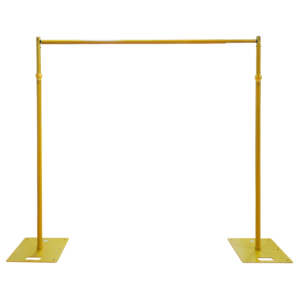 3Mx3M Pipe and Drape Kit | Telescopic Backdrop Stand Kit - GOLD