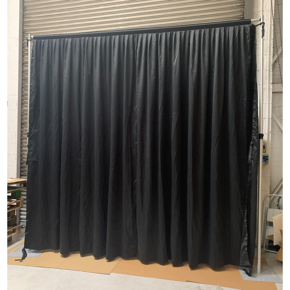 3Mx3M Velvet Blackout Room Divider Curtain - BLACK