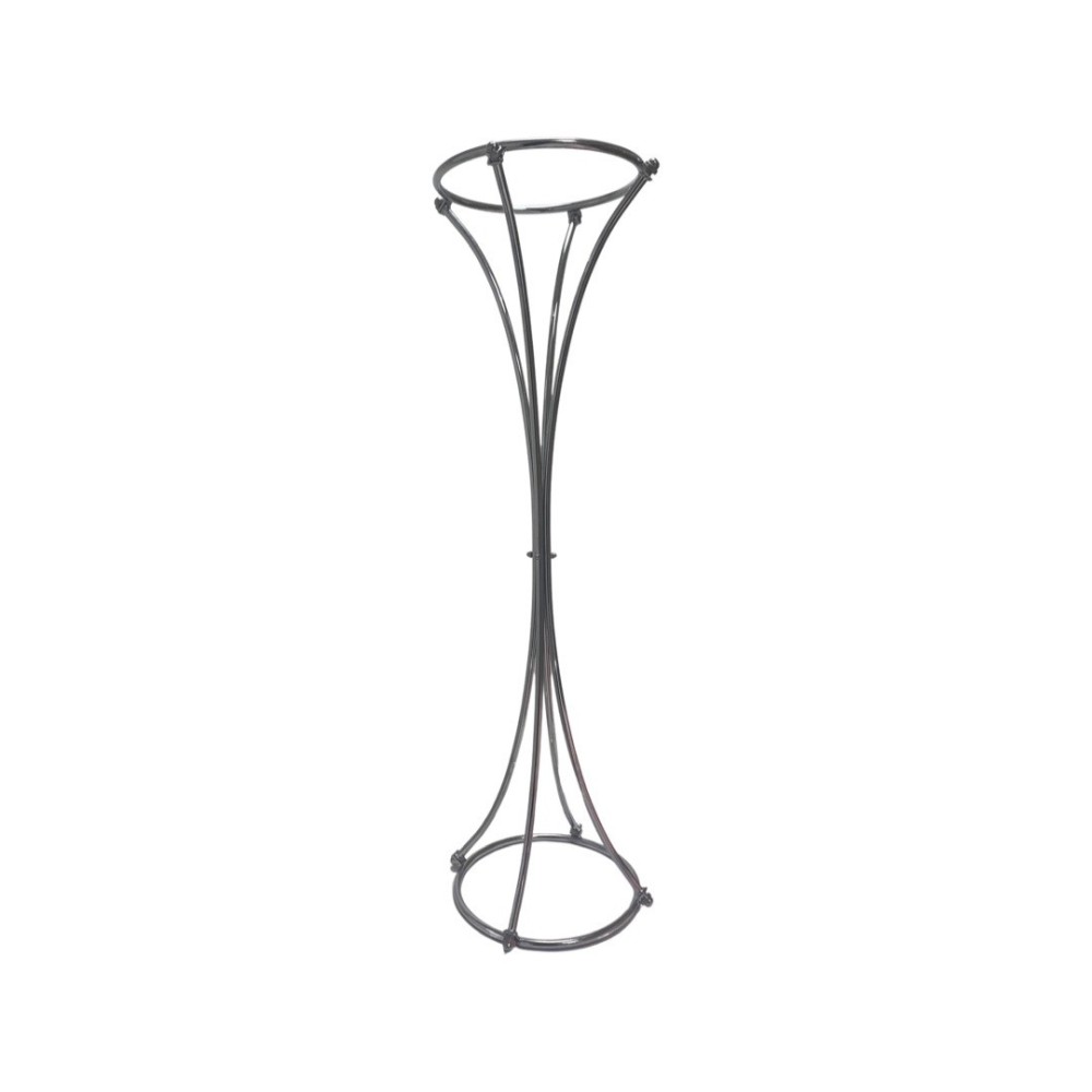 80cm Trumpet Shaped Metal Wedding Centerpiece Flower Stands - SILVER