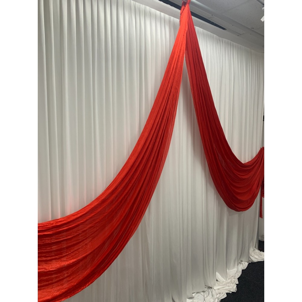 Butterfly Wedding Backdrop Swag - Red