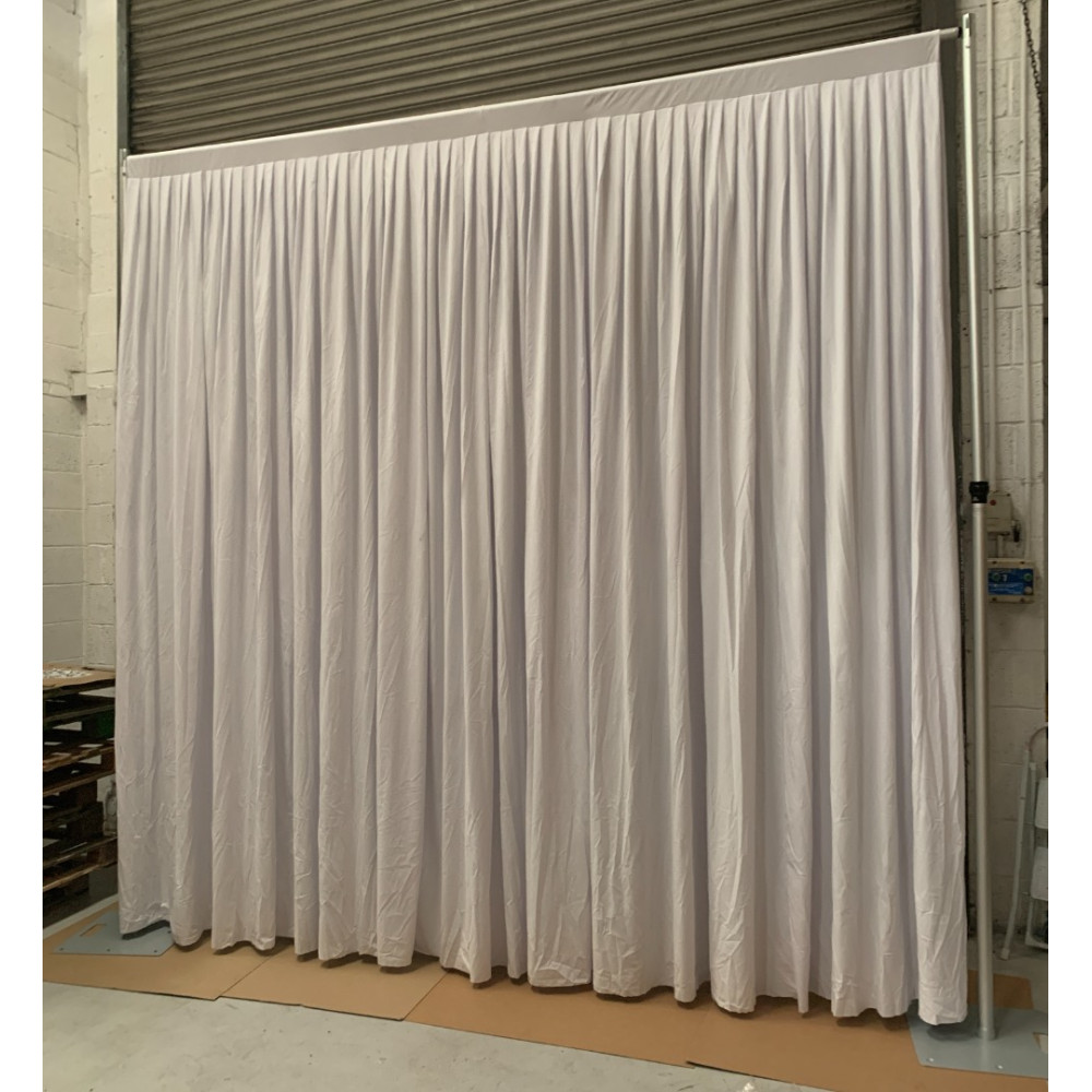 3Mx3M Velvet Blackout Room Divider Curtain - WHITE