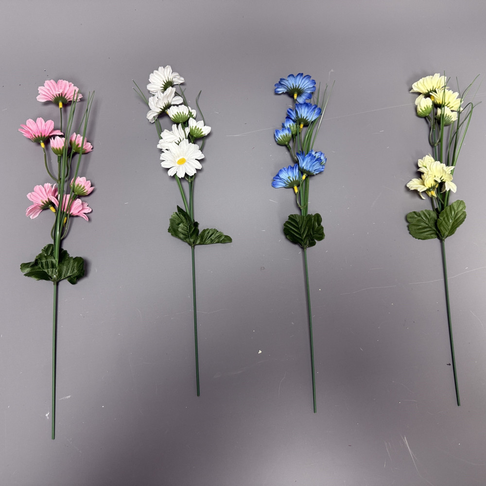 40cm Artificial Daisy Flower Stems - Box of 36 - CL2516