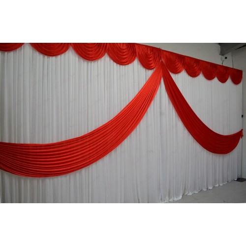 Red Butterfly Backdrop Curtain