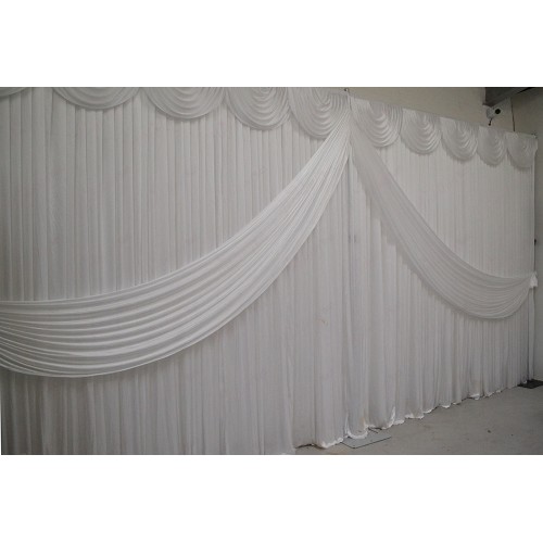 White Butterfly Backdrop Curtain