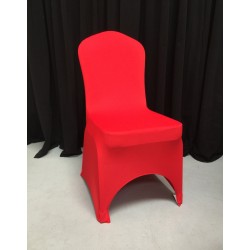 RED Premium Spandex Chair Covers - ARCH FRONT