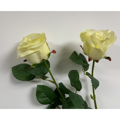 Real Touch Ivory Rose Stem