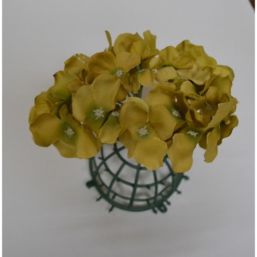 Gold Hydrangea Flower Heads - Pack of 10