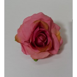 Dark Pink Small Rose Heads - Pack of 10