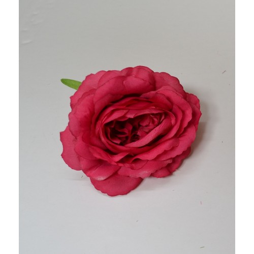 Fuchsia Small Rose Heads - Pack of 10
