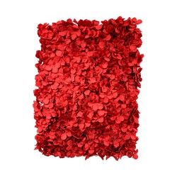 Artificial Hydrangea Flower Wall Panel 60x40cm - RED