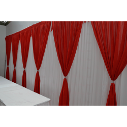 6 Panels  Red Grecian Backdrop Overlay