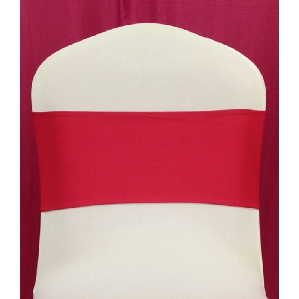 Fuchsia Spandex Chair Band - Pack of 10