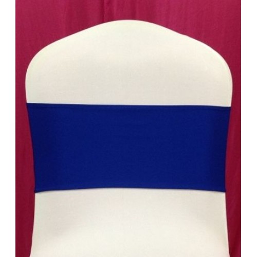 Royal Blue Spandex Chair Band - Pack of 10