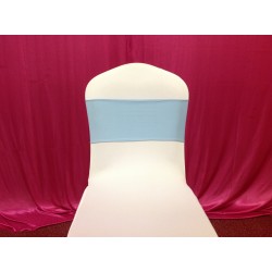 Turquoise Blue Spandex Chair Band - Pack of 10