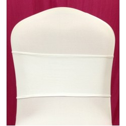 White Spandex Chair Band - Pack of 10