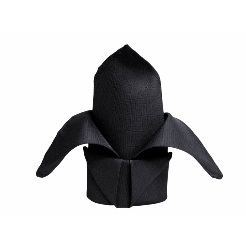 Black Polyester Napkins - Pack of 10