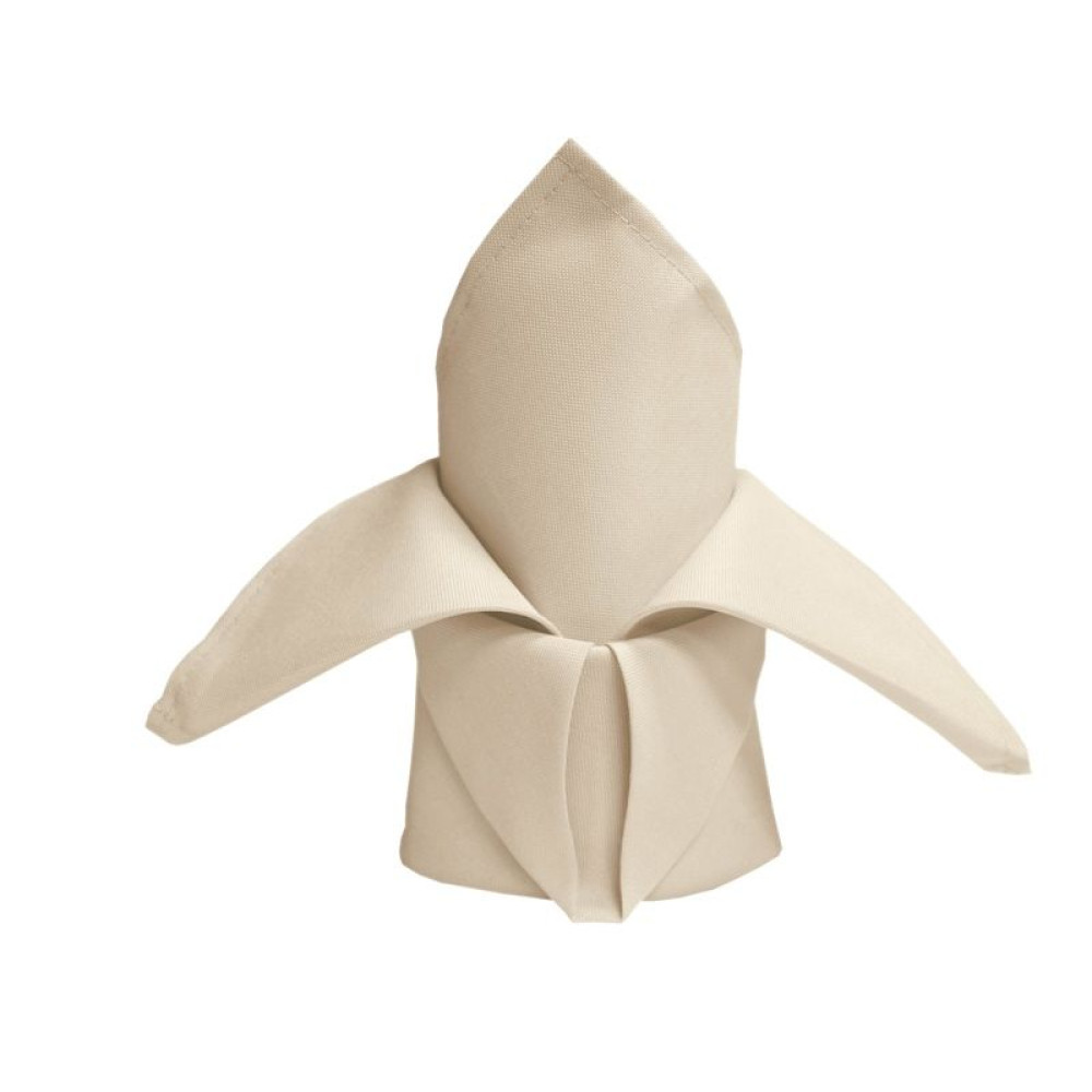 Ivory Cloth Napkins – 45cm (18") Polyester Fabric – Pack of 10