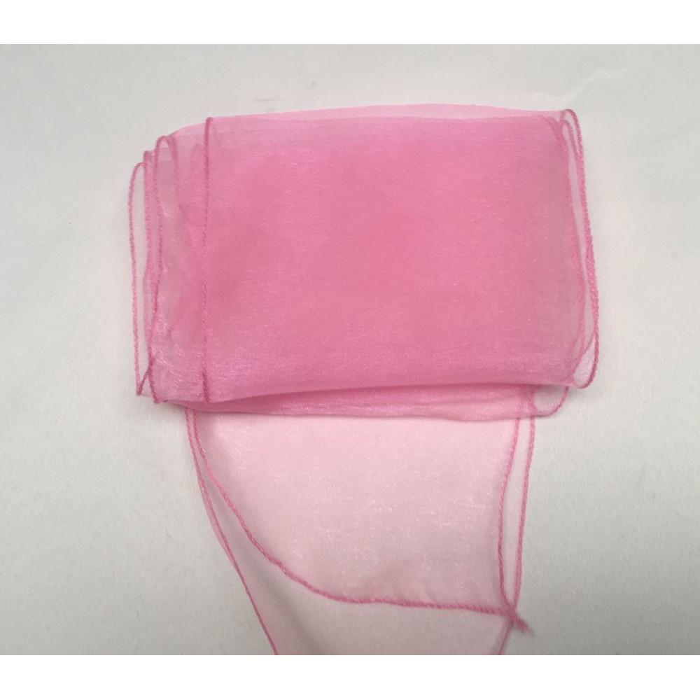 Baby Pink Organza Chair Bows - PACK of 10
