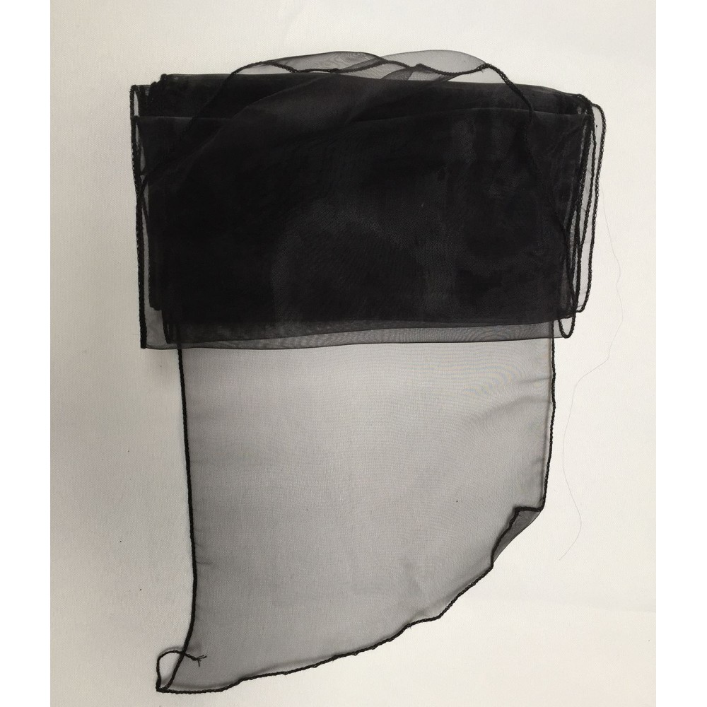 Black Organza Chair Bows - PACK of 10