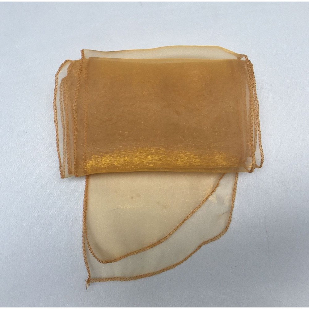 Gold Organza Chair Bows - PACK of 10