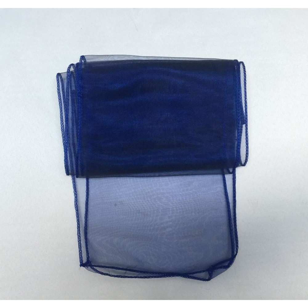Navy Blue Organza Chair Bows - PACK of 10