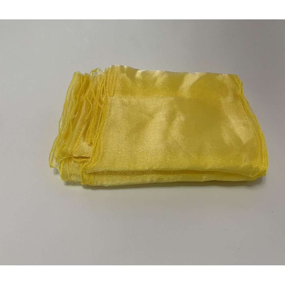 Yellow Organza Chair Bows - PACK of 10