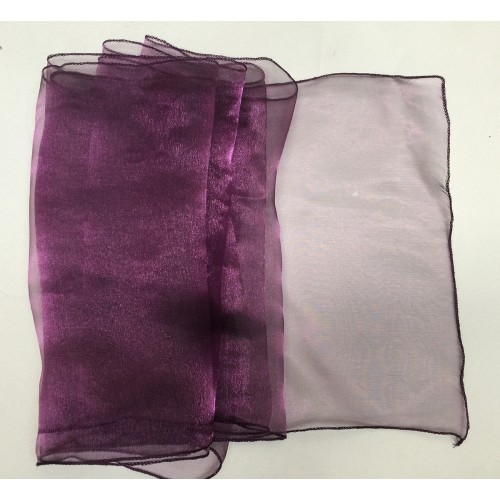 Plum Organza Table Runners (14"x108")