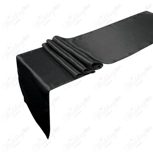 Black Satin Table Runners (14"x108")