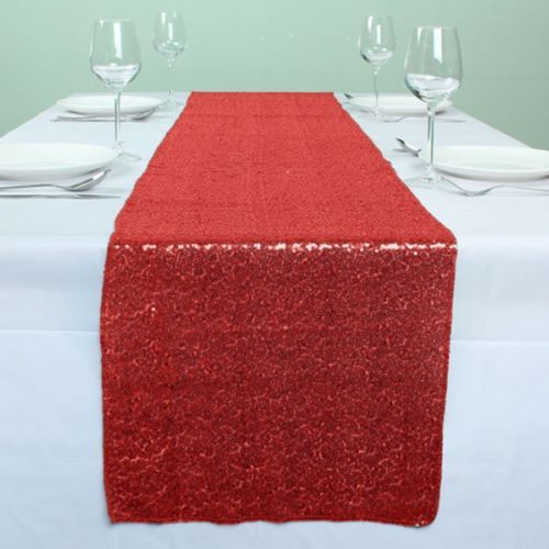 Red Sequin Table Runners