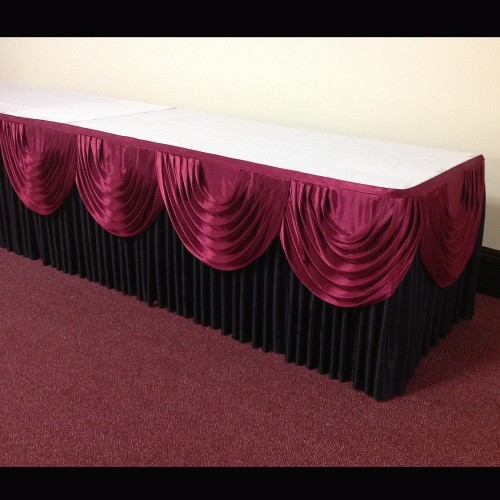 Black Table Skirt Package