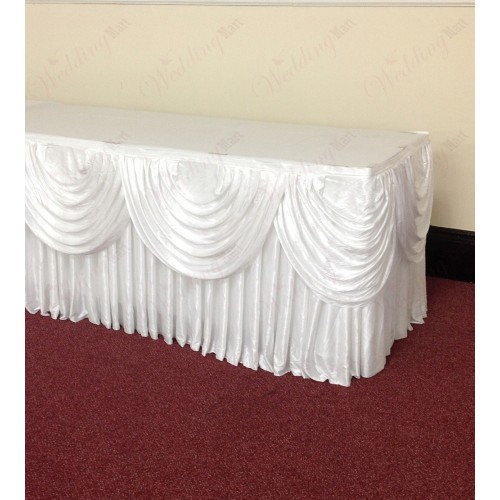 White Top Table Skirting Package