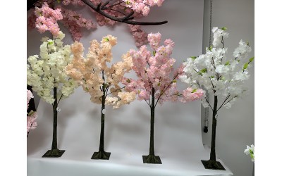 Small Blossom Trees are the Perfect Wedding Table Centre Piece