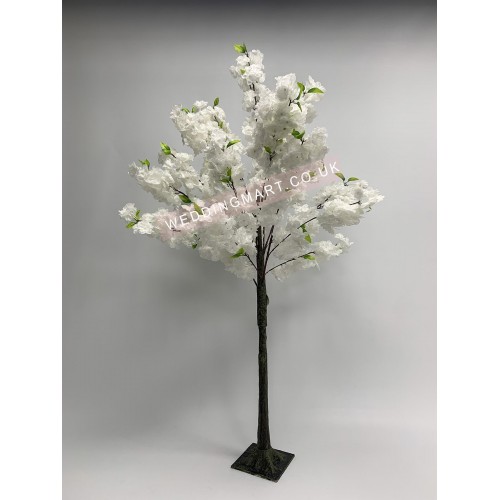 150cm White Artificial Blossom Tree