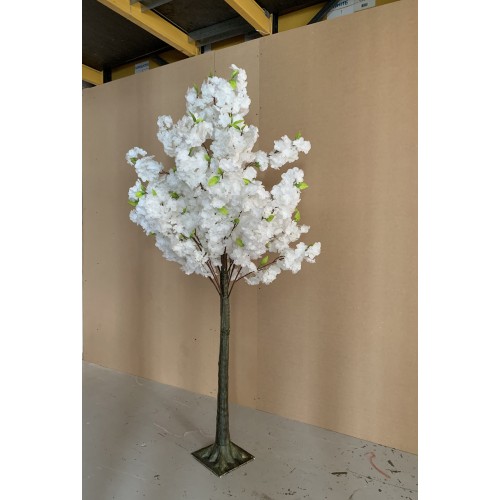 180cm Artificial Cherry Blossom Tree -  WHITE